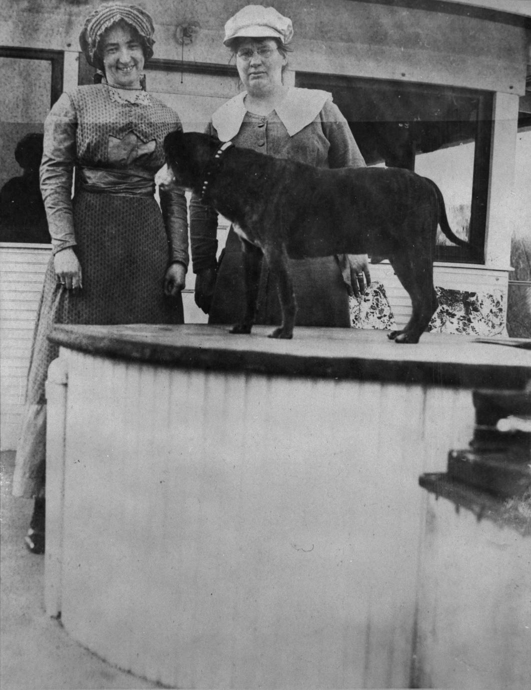 Photo of people aboard the steamboat