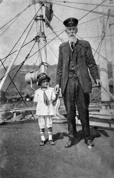 Photo of people aboard the steamboat