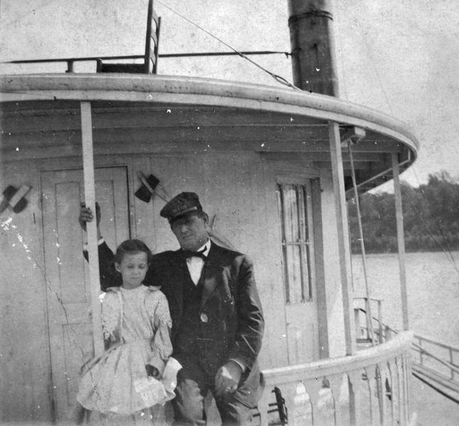 Photo of people aboard the steamboat