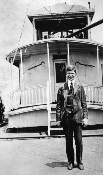 Photo of people aboard the steamboat